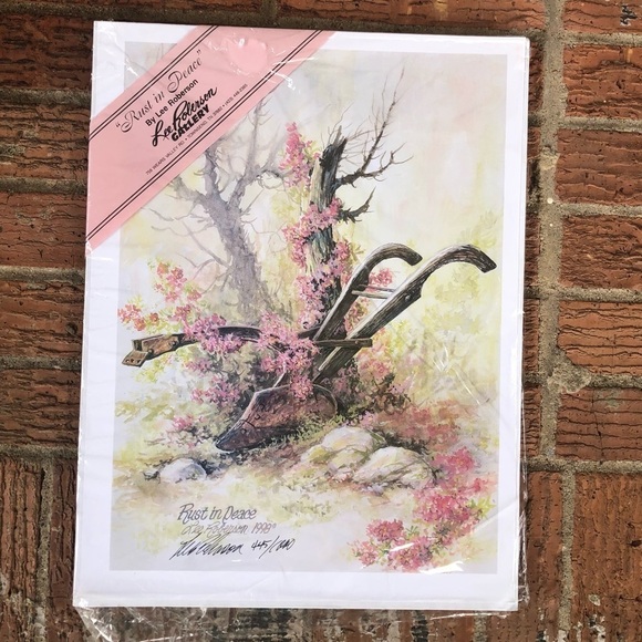 Vintage 1998 Lee Roberson Rust in Peace Limited Edition Numbered & Signed Print - Picture 1 of 6
